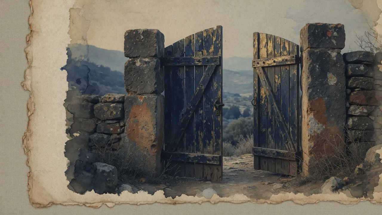 A quiet table beside an open threshold